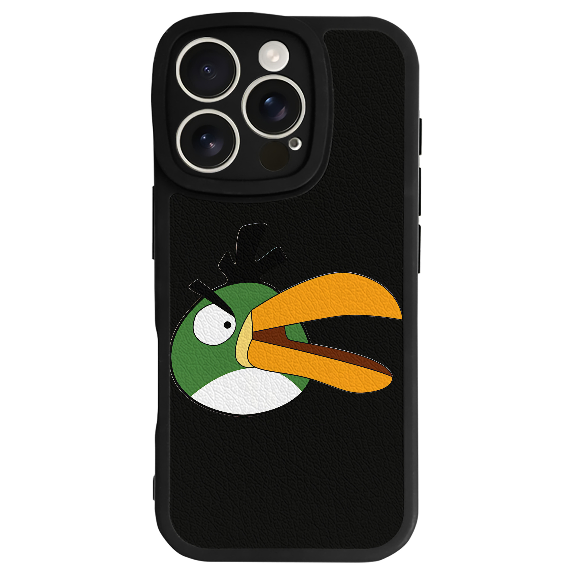 （画像用） Angry Birds アングリーバード 【iPhone 16シリーズ対応】シリコンスマホケース（レザー調） 材質：シリコン